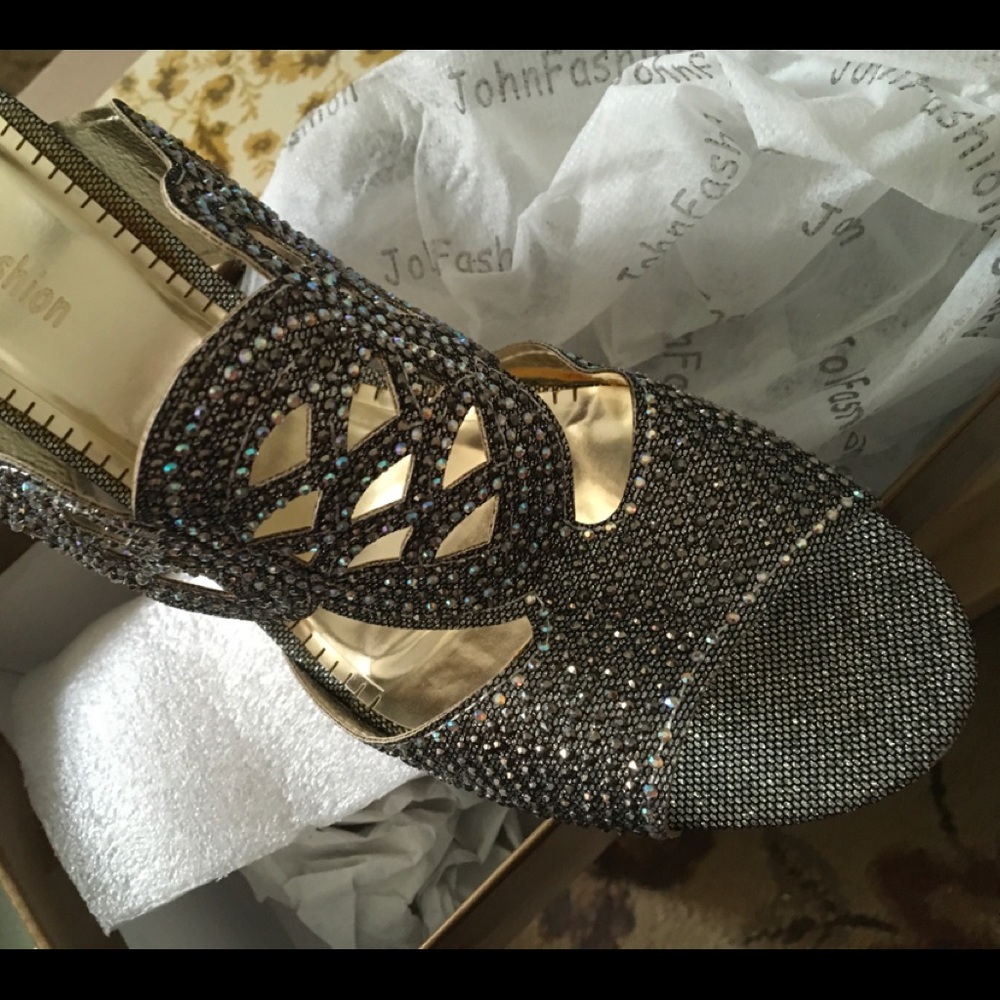 Sexy silver sandals